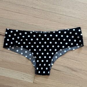 PINK By Victorias Secret - Black and White Polka Dot Booty Underwear - Large